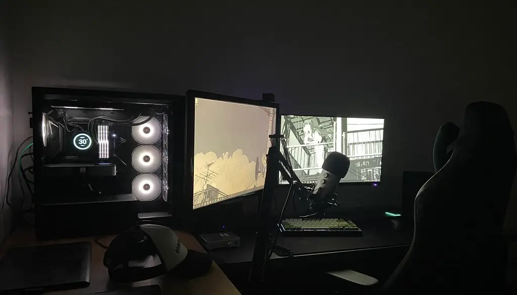 A high refresh gaming monitor showing an FPS counter during a fast shooter